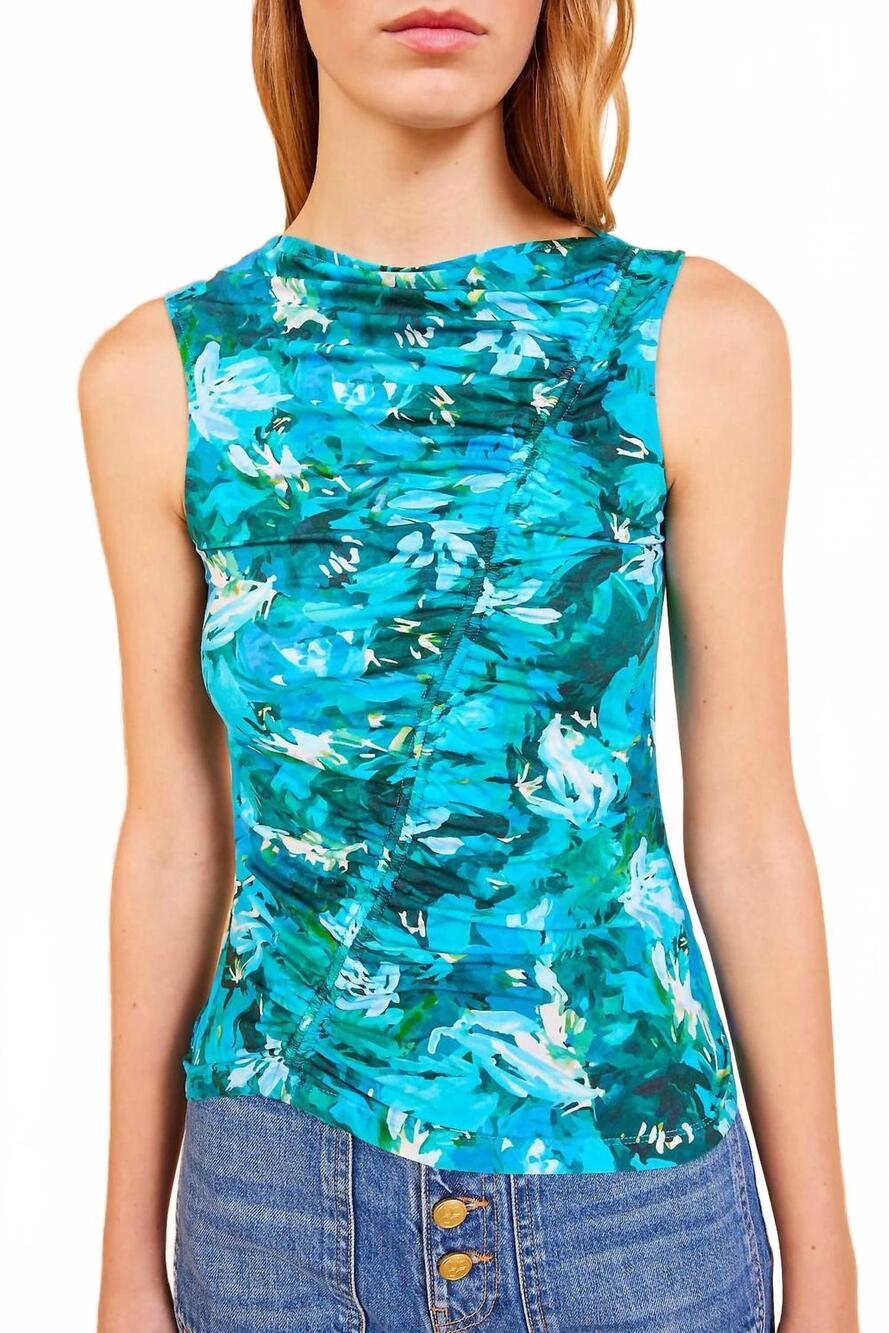 NEW ULLA JOHNSON medea top in azul